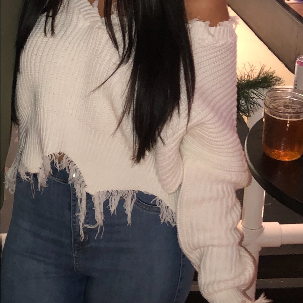 White Winter Sweater